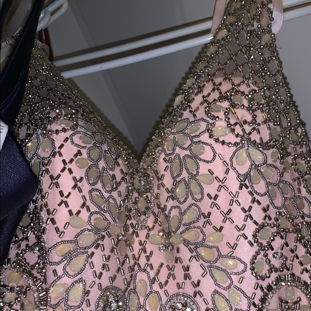 Pink/ Rose Gold Prom Dress